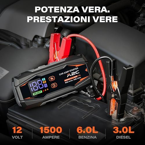  **A2C Jump Starter Auto 12V Power Bank 16800mAh**
| **A2C Jump Starter 12V Auto Booster con 3 Porte USB C**
| **A2C Jum