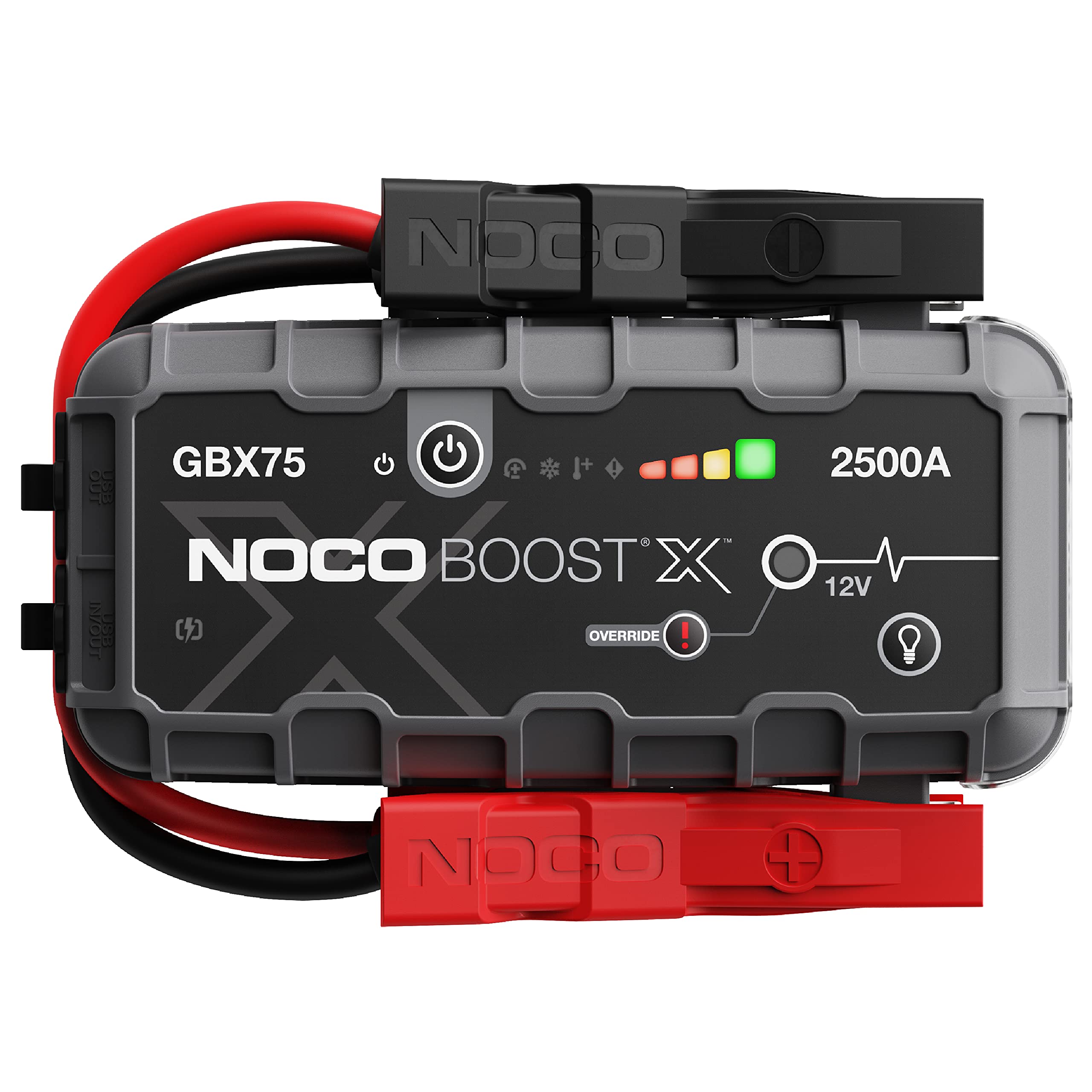  **NOCO Boost X GBX75: UltraSafe Emergency Starter 2500A 12V Batteria Li-ion, CaricaPortable, Pagarrore - Per Motori a B
